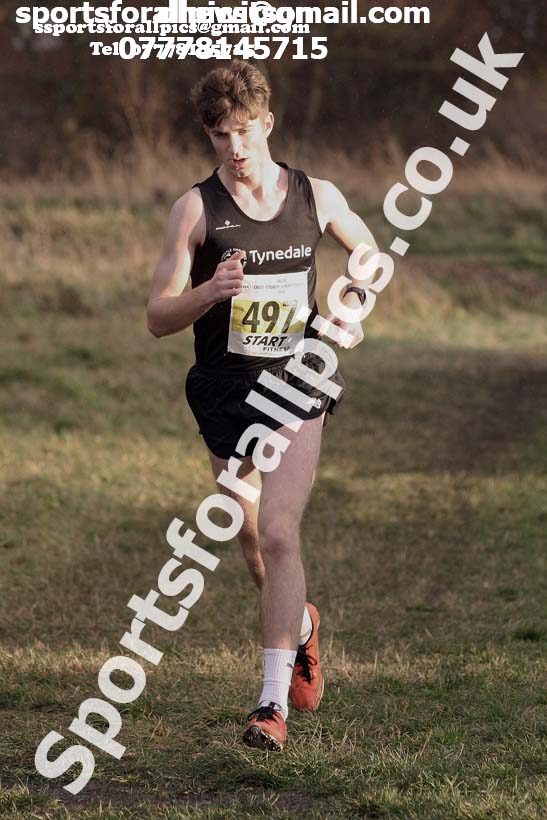 Mens under-17s North Eastern Cross Country, 2018 Northern Cross Country Champs., Wrekenton, Gateshead. Photo:  David T. Hewitson/Sports for All Pics